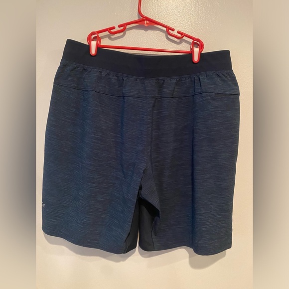 Lululemon Mens T.H.E. Linerless Training Performance Shorts Size M Navy Gym Run - Picture 4 of 8